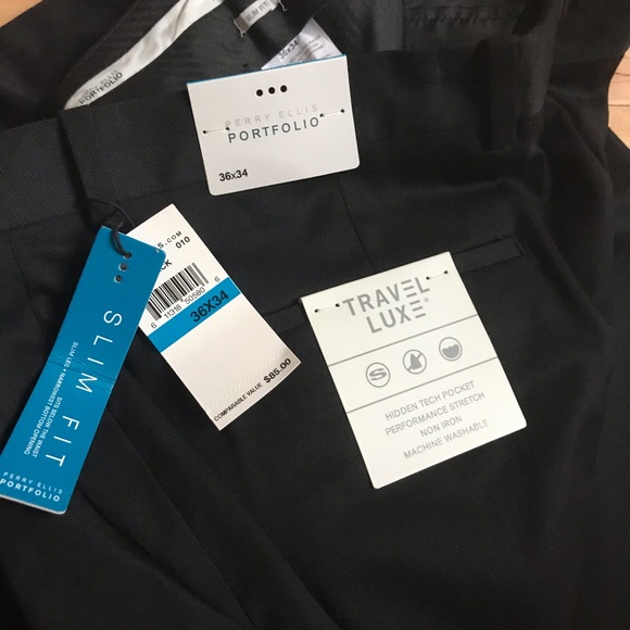 Perry Ellis Men’s Dress Pant Slim Fit - Picture 7 of 8